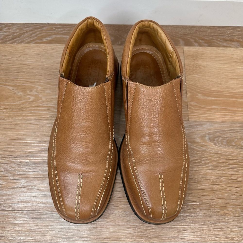 Sandro Comfort Walk Men’s Brown Leather Slip On Loafers, Size 10D - Picture 5 of 11